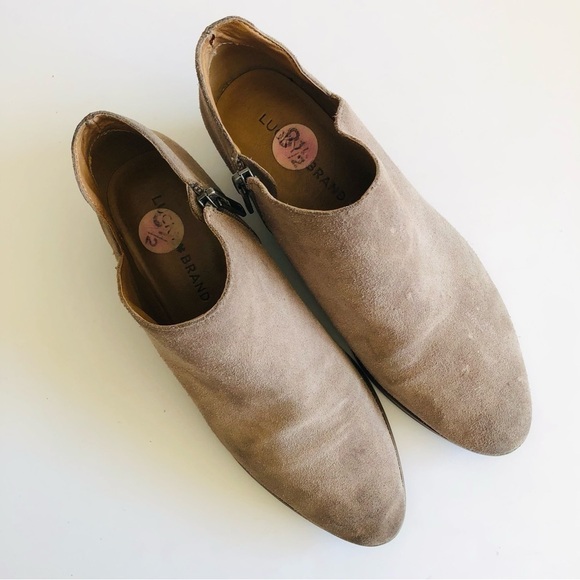 Lucky Brand Fenley Suede Booties - Picture 3 of 14